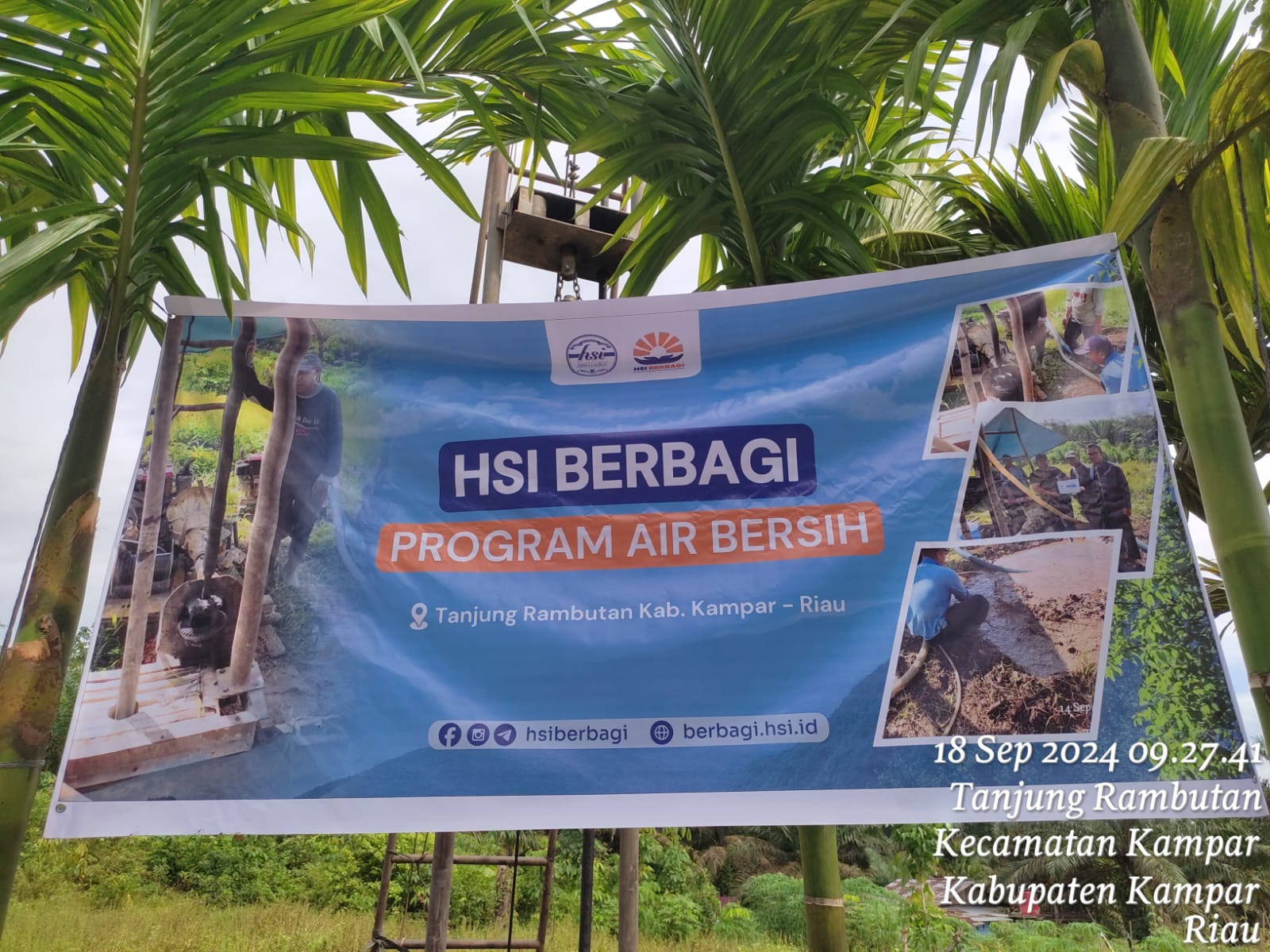 HSI BERBAGI Wujudkan Program Air Bersih 2024 di Riau